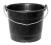 WIADRO PLASTIKOWE ZE SKALĄ 20 L CZARNE NIEMIECKIE