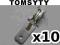 Konektor sam. męski 6,3mm długi (10 szt.) /0775-10