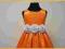 WIZYTOWA SATYNOWA SUKIENKA+BOLERKO R.86 pomarańcz