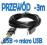 PRZEWÓD KABEL USB typ A WTYK - micro USB WTYK 3m