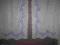 komplet  plociennych zasłon  z haftem