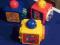 KOSTKI EDUKACYJNE FISHER PRICE 3 szt. STAN DOBRY