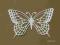 [Astarte] Scrapki motyl ażurowy 2 szt. kolory