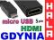 Adapter kabel MHL micro USB HDMI Samsung HTC SONY
