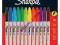 MARKERY PERMANENTNE SHARPIE FINE - 12 KOLOR z USA