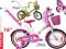PL rower rowerek 16 Ania Maja dla dziewczynki kij