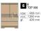 Meble TOPAZ komoda BTOP 006
