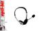 Słuchawki 4World  z Mikrofonem srebrne regulacja