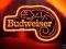 Reklama Neon BUDWEISER BEER  prezenter szyld piwo