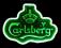 Reklama Neon  CARLSBERG BEER prezenter szyld BAR
