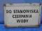 SZYLD EMALIOWANY DO PUNKTU CZERPANIA WODY 20X30 cm