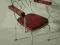 Paskudny fotel metalowy 1950 loft design art deco