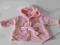 szlafrok Baby 3-6 m-cy niemowle różowy