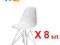 OKAZJA! KRZESŁO DSR BIAŁE x 8 szt. W-WA