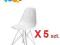 OKAZJA! KRZESŁO DSR BIAŁE x 5 szt. W-WA