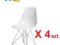 OKAZJA! KRZESŁO DSR BIAŁE x 4 szt. W-WA