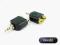 przejście wtyk mini jack / 2x gn RCA chinch