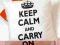 KEEP KALM AND CARRY ON Poduszka Twój Projekt! HIT