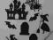 HALLOWEEN zestaw scrapków  wz1