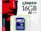 KARTA PAMIECI KINGSTON SDHC 16GB