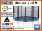TRAMPOLINA OGRODOWA XXL SIATA+DRABINKA 366 CM 12FT