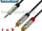 KABEL Adam Hall REAN JACK 3,5 stereo - 2 x RCA 6m