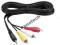 Jack 3,5mm 4 pin M - 3 RCA M (2 audio + 1 video)