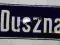 ulica  = ul.Duszna     =  - blacha emaliowana
