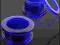 Niebieskie plugi plug Tunel Tunele Granatowe 24mm