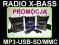 NEW! RADIO PRZENOŚNE GŁOŚNIK X-BASS MP3 USB k.W-WA