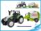 TRAKTOR MAXI 55cm PRZYCZEPKA PRZYCZEPA ZABAWKA HIT