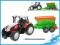 TRAKTOR MAXI 60cm PRZYCZEPKA PRZYCZEPA ZABAWKA HIT