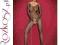 PODNIECAJĄCE Bodystocking N109 czarny rozm S/M