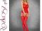 Bodystocking F206 czerwony rozm. L/XL OBSESSIVE