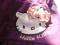 *H&amp;M* fiolecik HELLO KITTY rozm.92*kokarda 3d