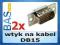 Wtyk na kabel  _ D-SUB _ DB15 _ 3 rzędy _ 2 szt