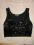 Gorset / bralet / top czarny cekiny Select