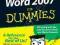 WORD 2007 FOR DUMMIES Dan Gookin