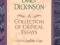 EMILY DICKINSON: A COLLECTION OF CRITICAL ESSAYS