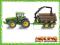 SIKU traktor z przyczepą leśną 1954
