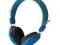 ART Słuchawki AP-60B z mikrofonem niebieskie