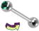 kolczyk piercing do języka cyrkonia 1.6/19/5