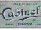 Etykietka papierosy Cabinet fabr. Noblesse Warszaw