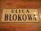Emaliowana tablica ul Blokowa