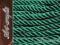 SZNUREK SKRĘCONY SKRĘCANY 5MM- 2M -ZIELONY CIEMNY