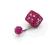 Kolczyk do pępka Swarovski różowy fuchsia