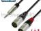 KABEL Adam Hall JACK Stereo 3.5 - 2x XLR wtyk 1.8m