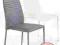KENI KRZESŁO STAL EKOSKÓRA SALONOWE SZARE BIAŁE