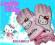 HELLO KITTY rękawice narciarskie LOVE 2(2-4 lat)