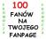 100 FANÓW FACEBOOK FANPAGE - TYLKO POLSKIE KONTA